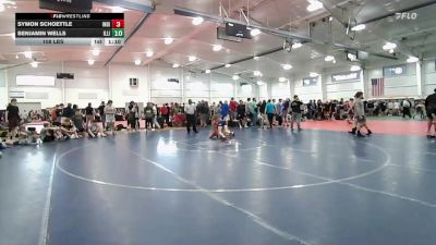 108 lbs Round Robin 1 - Symon Schoettle, Indiana Outlaws White-HS vs Benjamin Wells, Illini-HS