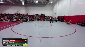 138 lbs Champ. Round 2 - Coleden Lucero, Mountain View vs Samuel Salinas, Bear Creek