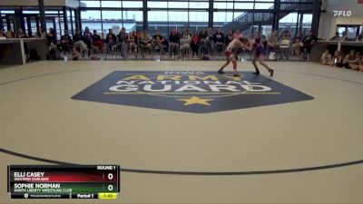 J-2 lbs Round 1 - Elli Casey, Western Dubuque vs Sophie Norman, North Liberty Wrestling Club