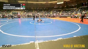 49 lbs Consi Of 4 - Cole Hahn, Backyard Brawlers vs Emerson Morales, Liberty Warriors Wrestling Club