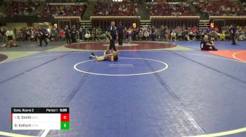 61 lbs Cons. Round 2 - Garrett Smith, Bozeman Wrestling Club vs Benson Kalloch, Miles City Wrestling Club