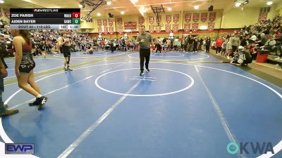 119 lbs Rr Rnd 3 - Zoe Parish, Wagoner Takedown Club vs Aiden Bayer, Broken Arrow Wrestling Club