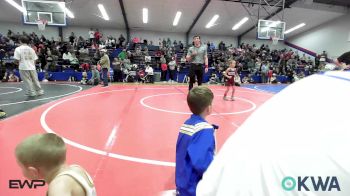 43 lbs Quarterfinal - Riley Tarwater, Eufaula Ironheads Wrestling Club vs Liam Canady, Berryhill Wrestling Club