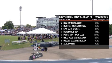 Youth Girls' 4x100m Relay, Semi-Finals 6 - Age 15-16