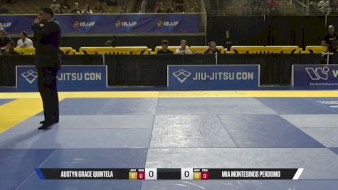 Mia Montesinos Perdomo vs Austyn Grace Quintela 2026 Pan Jiu Jitsu IBJJF Championship