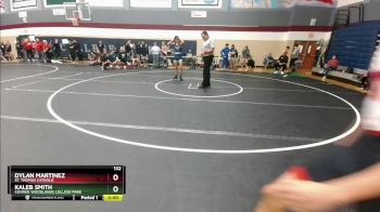 132 lbs Round 1 - Kaleb Smith, Conroe Woodlands College Park vs Dylan Martinez, St. Thomas Catholic
