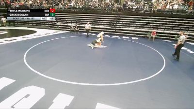 4A 157 lbs Semifinal - Zack Mccann, Timpanogos vs Brice Hawkins, Hurricane