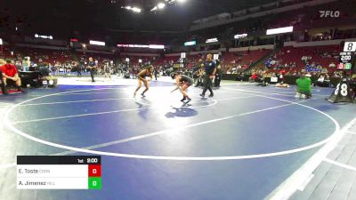 110 lbs Round Of 32 - Elise Toste, Corning vs Ajalynn Jimenez, Hillcrest