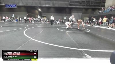 85 lbs Cons. Round 2 - Alfredo Vargas, SlyFox Wrestling Academy vs Kylee Ooton, Prodigy Elite