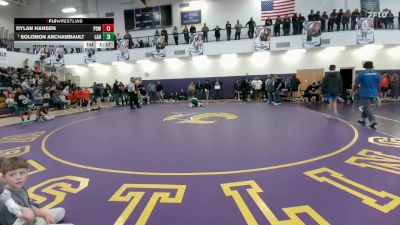 98 lbs Quarterfinal - Solomon Archambault, Lander Middle School vs Dylan Hansen, Powell Middle School