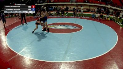 132 lbs 3rd Place Match - Shae Morrison, Oregon vs Gunnar Wilson, Oregon
