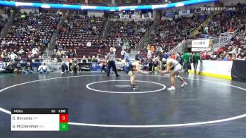 145 lbs Quarterfinal - Dorian Gonzalez, Newport vs Gage McClenahan, Bald Eagle Area