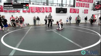 52 lbs Consi Of 8 #2 - Aiden Davis, Kingfisher YellowJackets vs Daxton Wise, Tecumseh Youth Wrestling