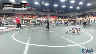 52 lbs 5th Place - Owen McCool, Elgin Wrestling vs Jaxxe Madrid, Chickasha Wrestling