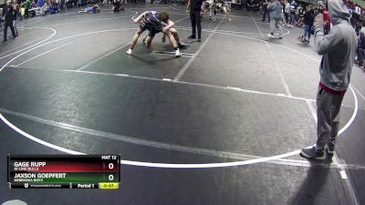 150 lbs Quarterfinal - Jaxson Goepfert, Nebraska Boyz vs Gage Rupp, Hi-line Bulls