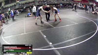175 lbs Cons. Round 3 - Tanner Schultz, Central Valley Youth Wrestling vs Isaac O`Neill, GICC