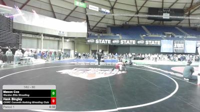 80 lbs 3rd Place Match - Mason Cox, Warden Elite Wrestling vs Hank Bingley, CNWC Concede Nothing Wrestling Club