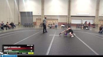 80-90 lbs Round 3 - Brielle Manhollan, TCWC vs Dixie Ball, DeHart Wrestling Academy