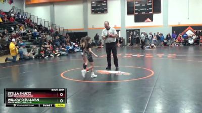 GB-1 lbs Round 3 - Willow O`sullivan, Solon Wrestling Club vs Stella Shultz, West Branch Wrestling