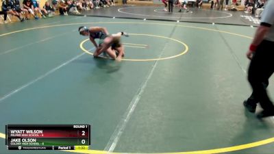 112 lbs Round 1: 1:30pm Fri. - Wyatt Wilson, Palmer High School vs Jake Olson, Colony High School