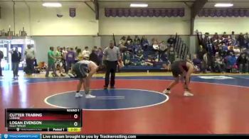 160 lbs Round 1 - Logan Evenson, Kelly Walsh vs Cutter Trabing, Laramie