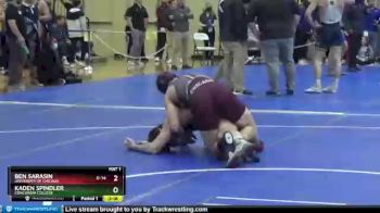 174 lbs Quarterfinal - Ben Sarasin, University Of Chicago vs Kaden Spindler, Concordia College