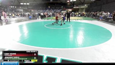 79 lbs Cons. Round 2 - Jeremiah Harju, Anacortes Hawkeyes Wrestling Club vs Cody Young, Washington