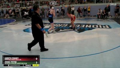 125 lbs Cons. Round 2 - Jareth Finney, Fairbanks Wrestling Club vs Owen Payne, Soldotna Whalers Wrestling Club