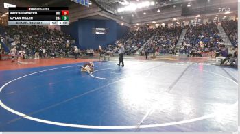 138 lbs Champ. Round 1 - Brock Claypool, Morris Community vs Jaylan Miller, Delaware Military Academy