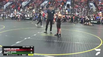 110 lbs Cons. Round 2 - Xander Orcasitas, Fremont Wolfpack WC vs Elliott Young, Center Line WC