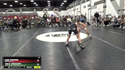 75 lbs Quarterfinals (8 Team) - Vince Weingart, West Shore Wrestling Club vs Jake Wehner, Ruthless