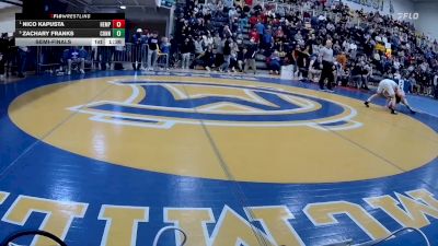 114 lbs Semifinal - Nico Kapusta, Hempfield Area vs Zachary Franks, Connellsville