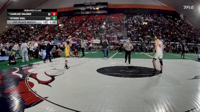 5A 157 lbs 1st Place Match - Ryker Vail, Bonneville vs Carlos Valdez, Bishop Kelly
