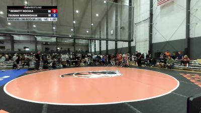 16U Boys GR - 132 lbs Cons. Round 3 - Bennett Nocula, WA vs Truman Winningham, OR