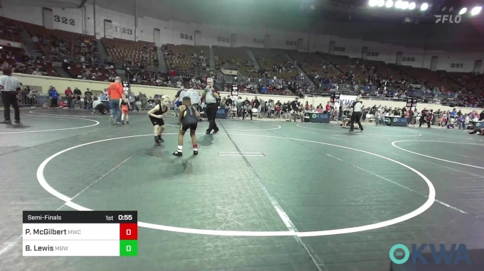Paxtyn Rude 66 lbs Semifinal - Paxtyn McGilbert, Midwest City Bombers vs Brantley ...