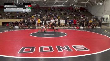 125 lbs Cons. Round 3 - Quentin Barros-Santiago, Rio Hondo College vs Jorge Mendoza, Bakersfield College