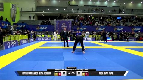 Matheus Santos Silva Pereira vs Alek Ryan Ryan 2026 European Jiu-Jitsu IBJJF Championship