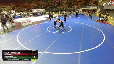 165 lbs Cons. Round 1 - Dylan Sprinkles, California vs Emeri Ortiz, Bloodline Wrestling