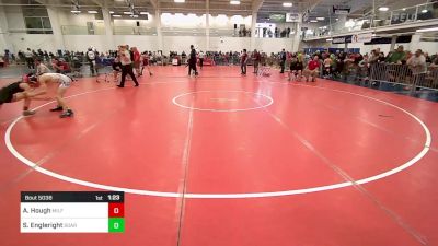 100 lbs Round Of 32 - Amelia Hough, Milford MA vs Scout Engleright, Soaring Eagles WC