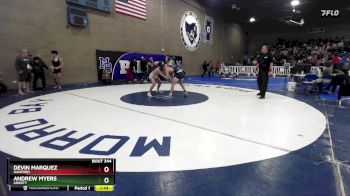 132 lbs Champ. Round 2 - Andrew Myers, Liberty vs Devin Marquez, Hanford