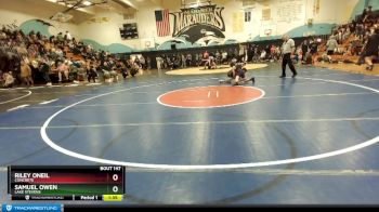 106 lbs Semifinal - Riley Oneil, Concrete vs Samuel Owen, Lake Stevens