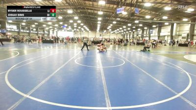 132 lbs Round Of 64 - Ryder Rousselle, LA vs Josiah Sims, OH