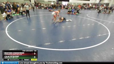 138 lbs Cons. Round 2 - Colin McQuone, Grind Wrestling Club vs Brayden Kreikemeier, Powerhouse Wrestling Club