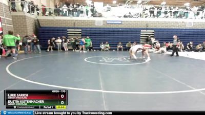 170 lbs Cons. Round 3 - Luke Sarich, Weiser Wrestling vs Dustin Kistenmacher, Weiser Wrestling