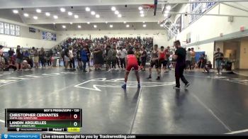120 lbs Cons. Round 5 - Landin Arguelles, Hesperia Wrestling vs Christopher Cervantes, Santa Ana Wrestling