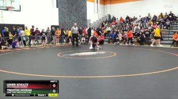 90 lbs Quarterfinal - Asher Schultz, Williamsburg Raiders vs Trenton McKean, Lone Tree Wrestling Club