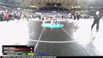 70 lbs Cons. Round 3 - Ryan Mount, Wrestling Rhinos Wrestling Club vs Isaac Padilla, Mat Demon Wrestling Club