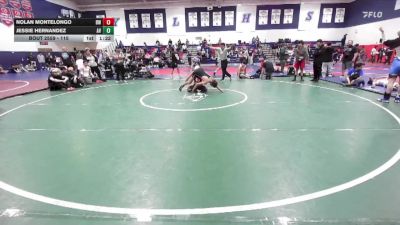 115 lbs 1st Place Match - Jessie Hernandez, Apple Valley vs Nolan Montelongo, Braveheart WC
