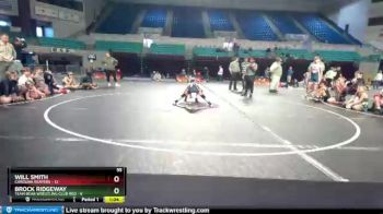 55 lbs Round 1 (3 Team) - Will Smith, Carolina Reapers vs Brock Ridgeway, Team Bear Wrestling Club Red