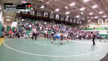 138 lbs 3rd Place Match - Ryder Alberty, Galion vs Jack Bratton, Springboro